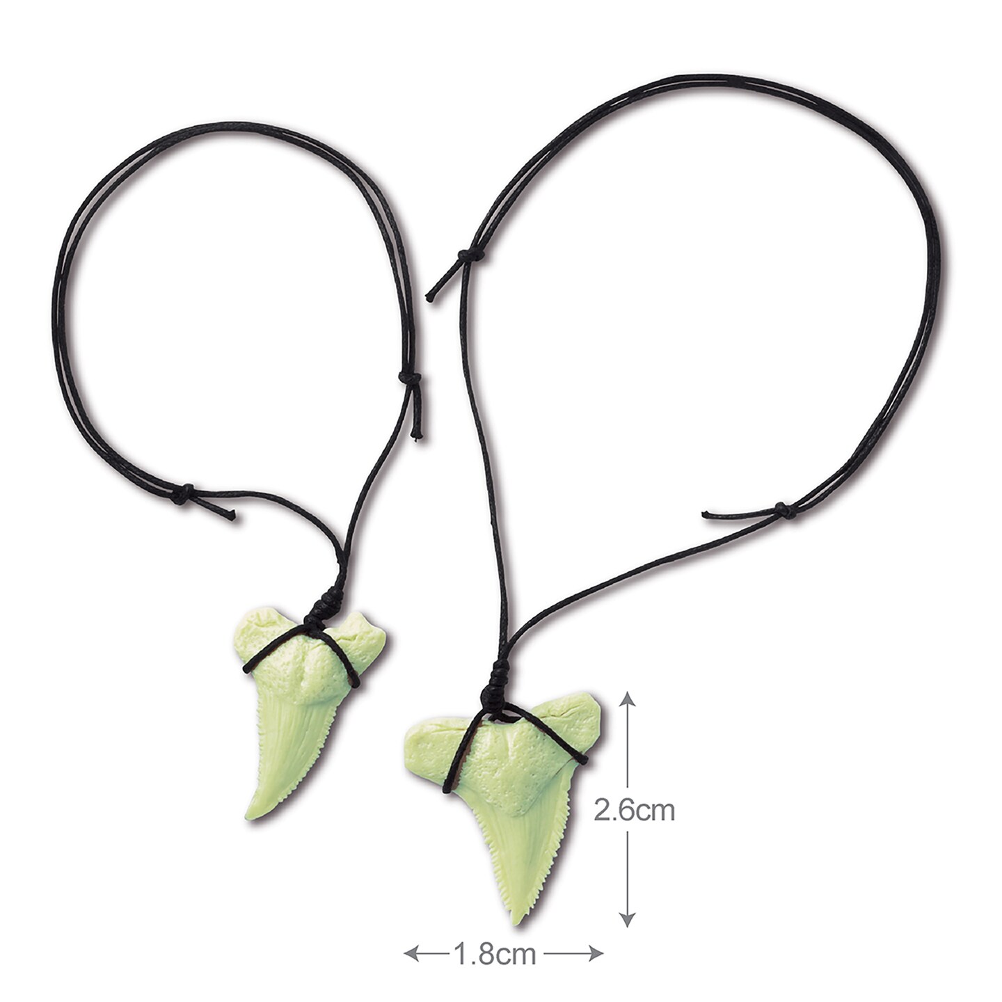 4M: KidzLabs: Dig Glow Shark Tooth Fossils - Dig &#x26; Excavate, Make 2 Glow-In-The Dark Tooth Necklaces, Science &#x26; Jewelry Making Craft Kit, Kids Ages 5+