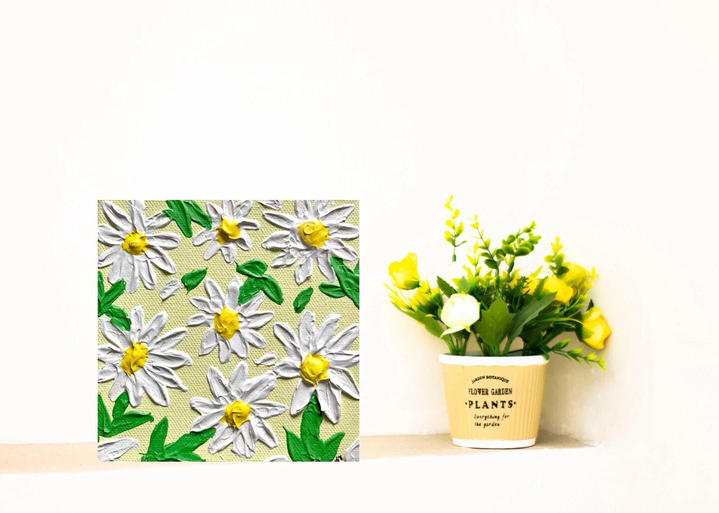Daisy Painting, Abstract Artwork, Abstract Painting, Flower