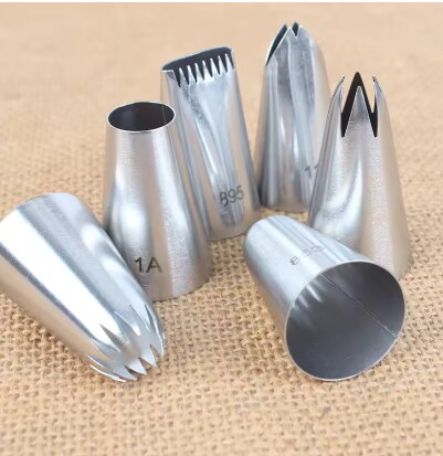 Stainless Steel Piping Nozzle Set 6 PC