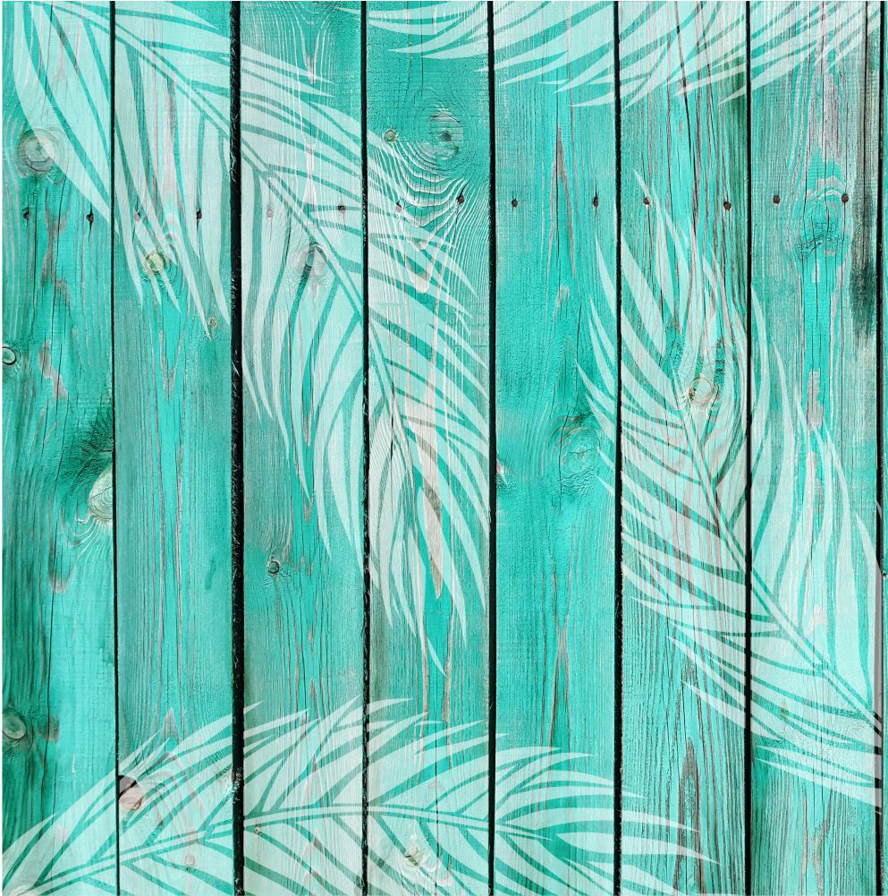 Palm Leaf Set Wall Stencil | 3803 by Designer Stencils | Floral Stencils | Reusable Art Craft Stencils for Painting on Walls, Canvas, Wood | Reusable Plastic Paint Stencil for Home Makeover | Easy to Use &#x26; Clean Art Stencil