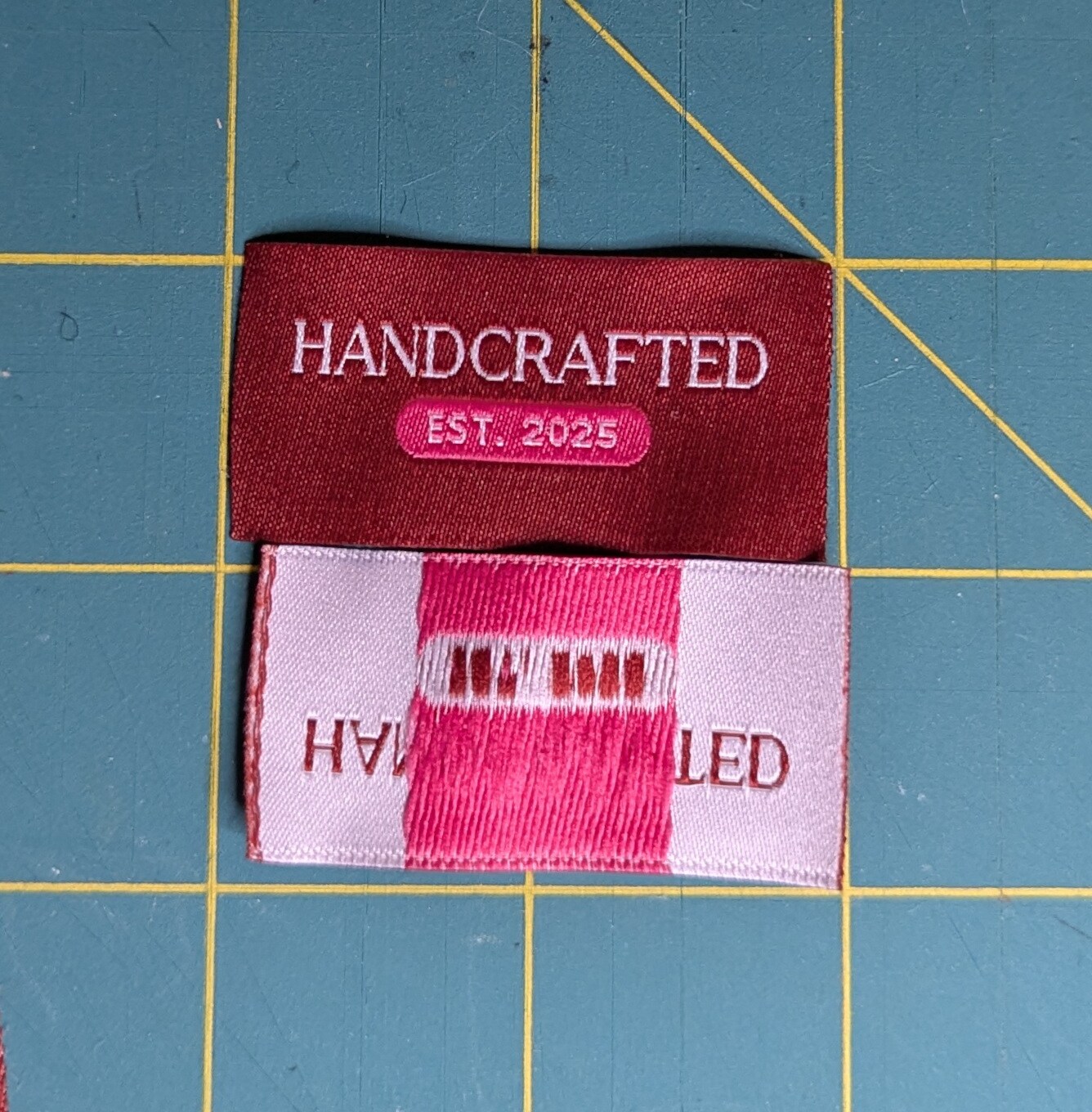 Handcrafted est. 2025 Woven Sewing Labels - Sewing Blurbs | MakerPlace ...