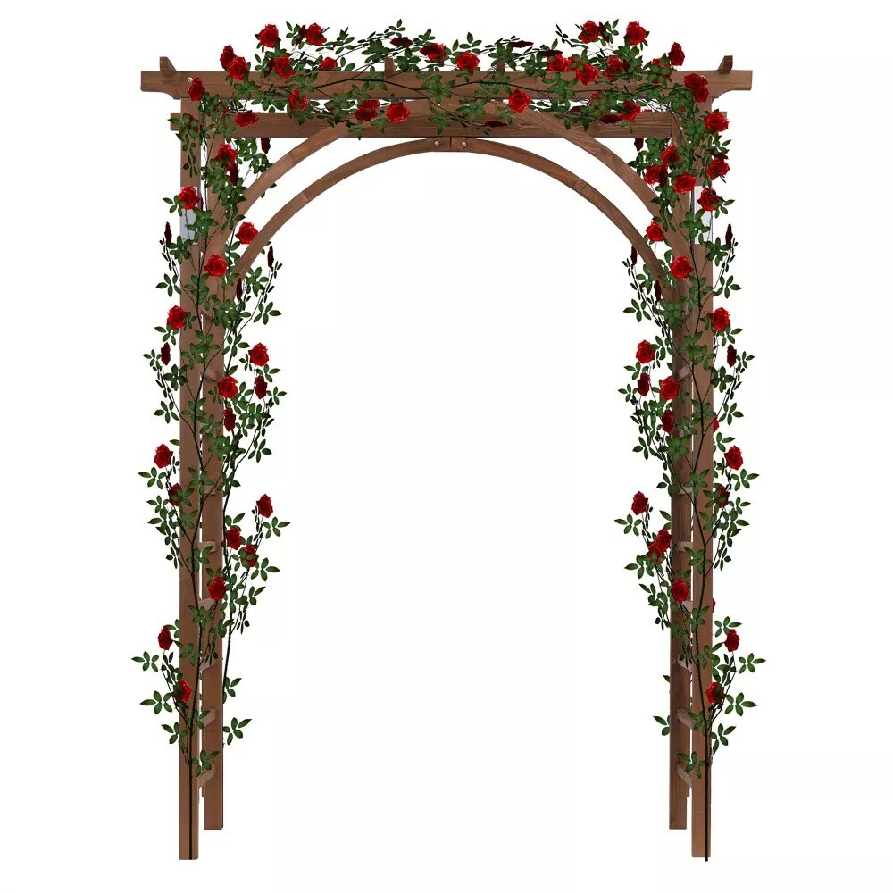 Wooden Garden Arch Pergola Trellis for Climbing Plants