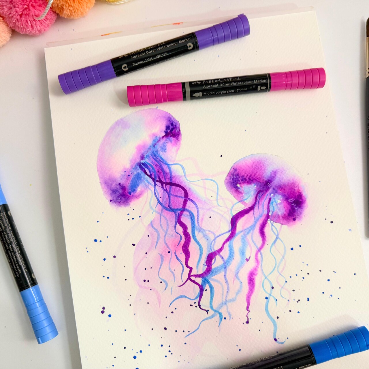 Painting a Jellyfish in Watercolor