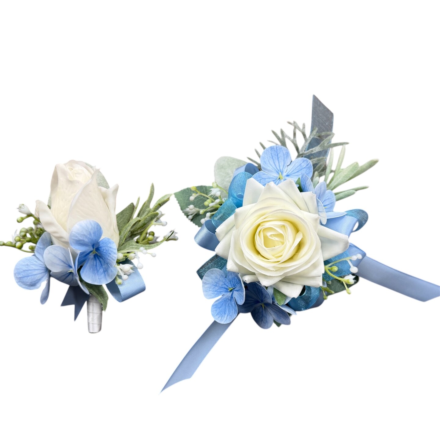what color corsage for royal blue dress Navy Blue Wrist Corsage main image 1