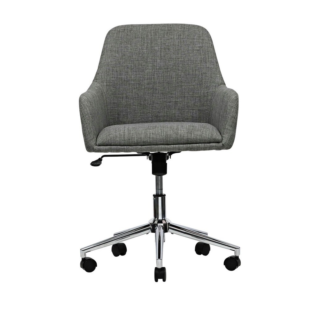 Alera 18.9 in. to 22.24 in. Seat Height Mid-Century Task Chair Supports Up to 275 lb - Gray Seat/Gray Back