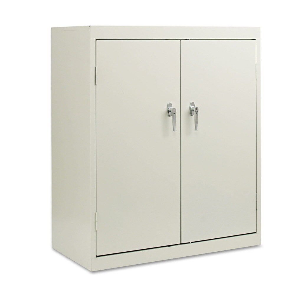 Alera 36 in. x 18 in. x 42 in. Assembled High Storage Cabinet with Adjustable Shelves - Light Gray