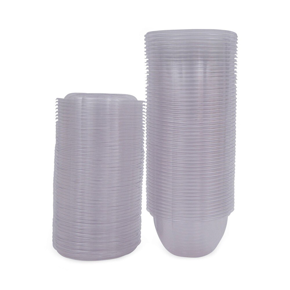 Eco-Products 5.5 in. x 2.3 in. 18 oz. Renewable and Compostable Plastic Containers - Clear (150/Carton)