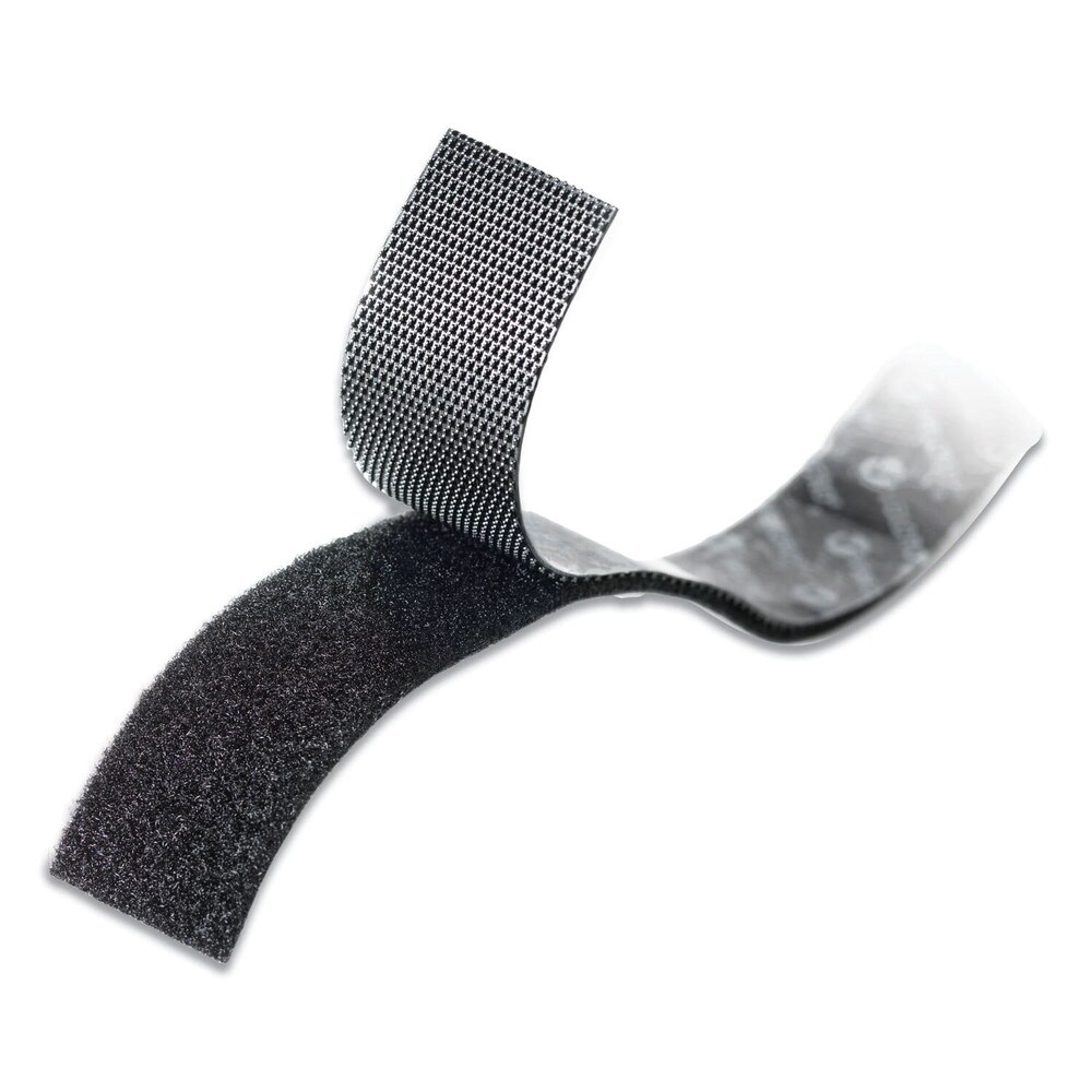Velcro 1 in. x 10 ft. Low-Profile Industrial-Strength Heavy-Duty Fasteners - Black (1-Roll)