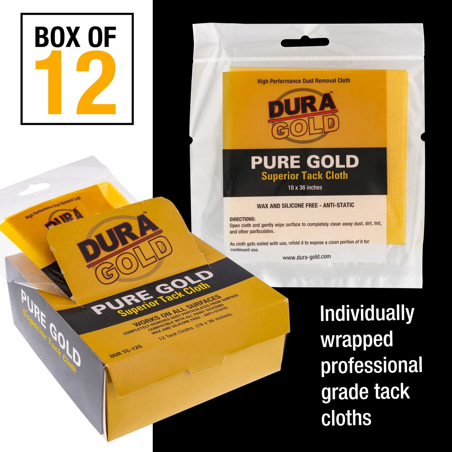 Tack Cloth (Pack of 12), Woodworking, Automotive Paint, Tack Cloth Autobody Painting, Painters Cloths, Dust Rags, Stain Rags, Wood Staining Pads, Tac Cloths, Tacky Towel