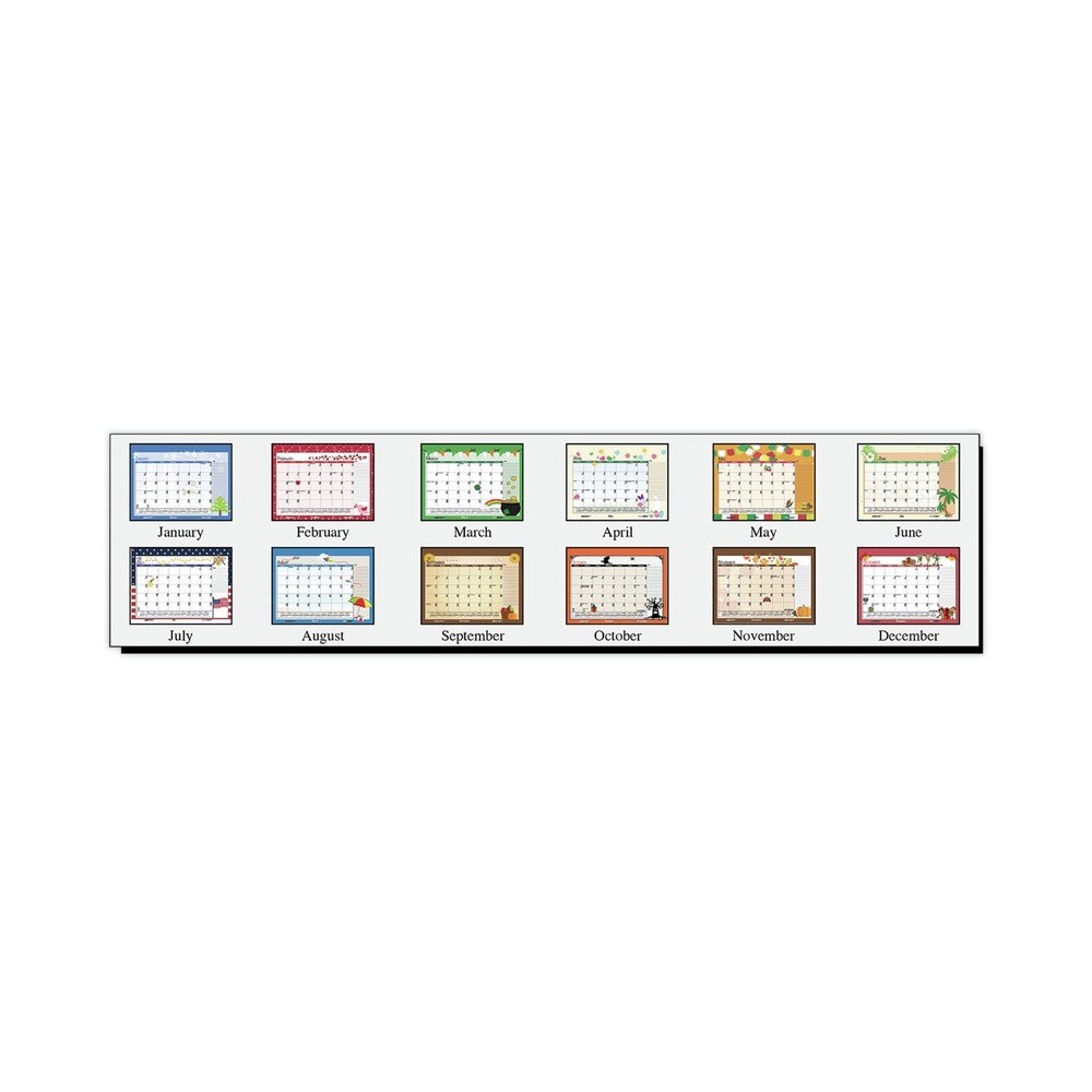 House of Doolittle 18.5 in. x 13 in. 12-Month (Jan-Dec 2026) Recycled Desk Pad Calendar - Black Binding/Corners