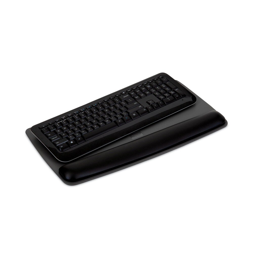 3M 19.6 in. x 10.6 in. Antimicrobial Gel Keyboard Wrist Rest Platform - Black/Gray/Silver