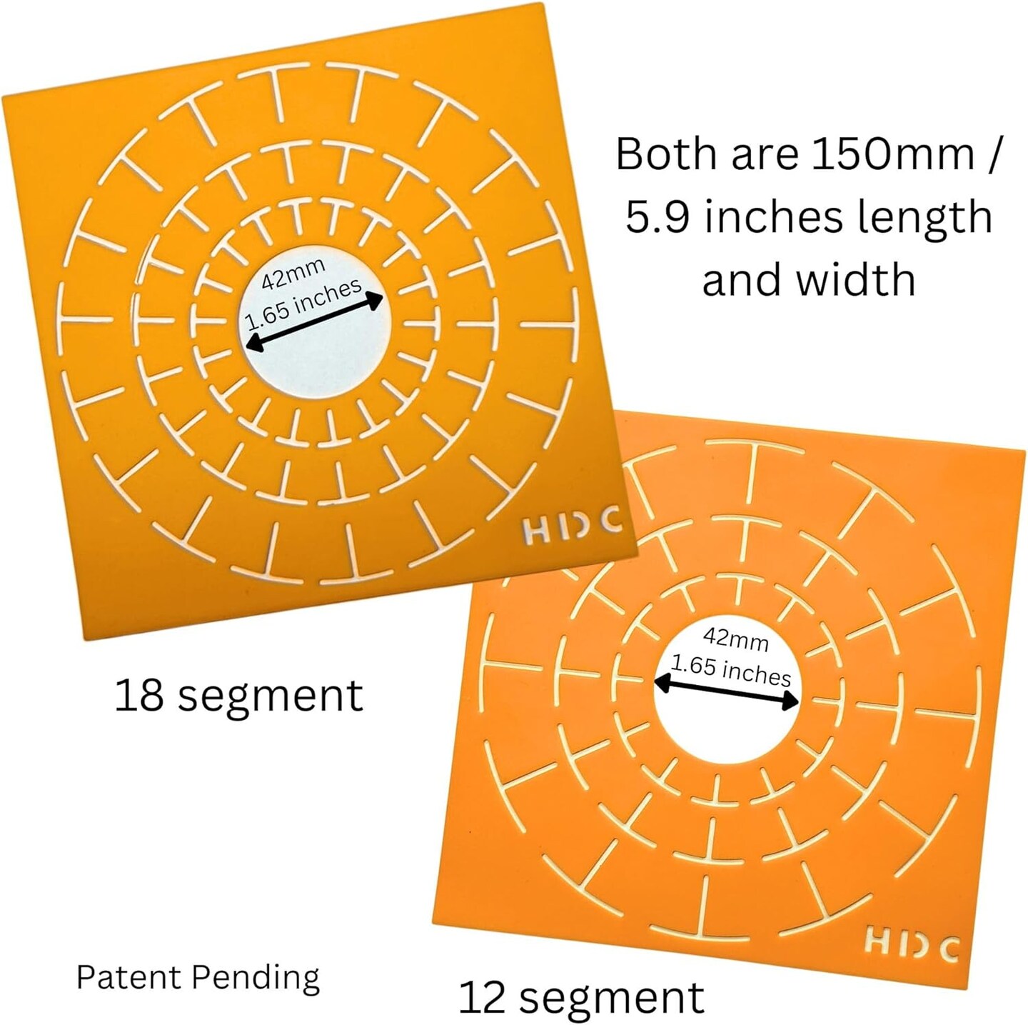 Mandala Dotting Stencils for Tea Light Candle Holders – 2 Pack Silicone Templates (12 & 18 Segment Guides) for Resin Casting, Dot Art & Mandala Pattern Making | Happy Dotting Company