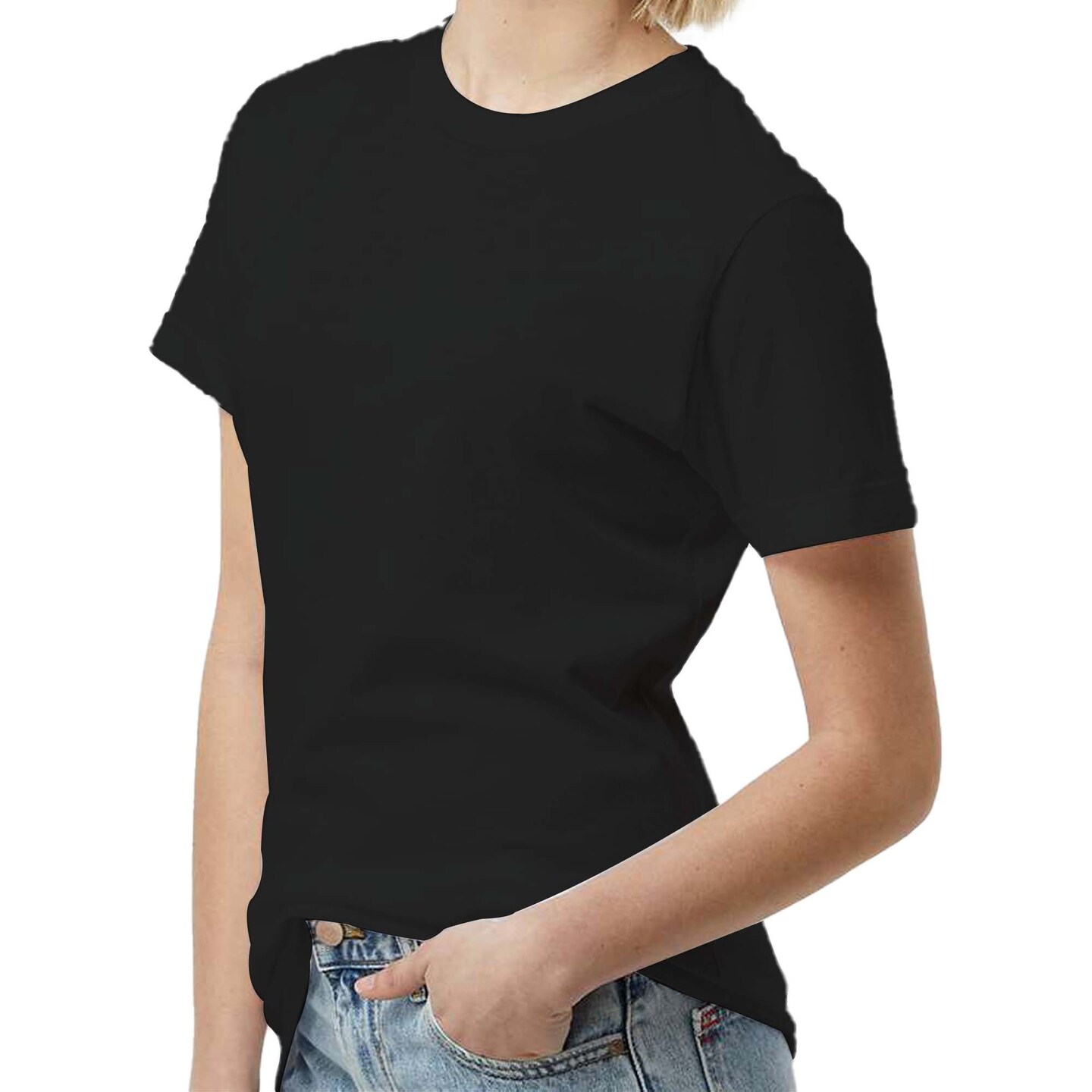 Tultex Women's Fine Jersey T-Shirt, Short Sleeve Crewneck Blank Tee for Crafts