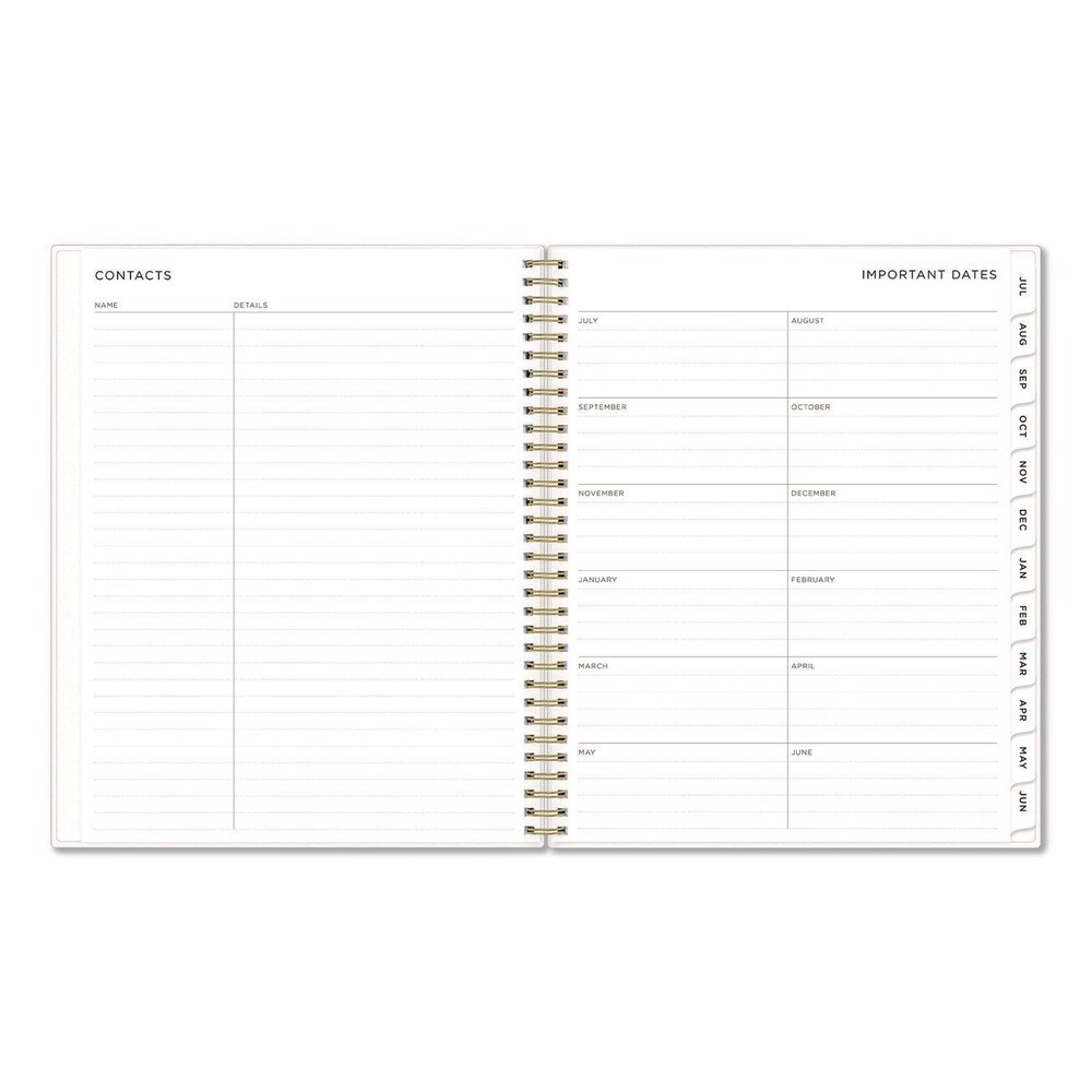 Blue Sky 11 in. x 8.5 in. 12-Month (Jul 2025-Jun 2026) Ashley G Multicolor Smoke Academic Weekly/Monthly Planner - Multicolor Cover