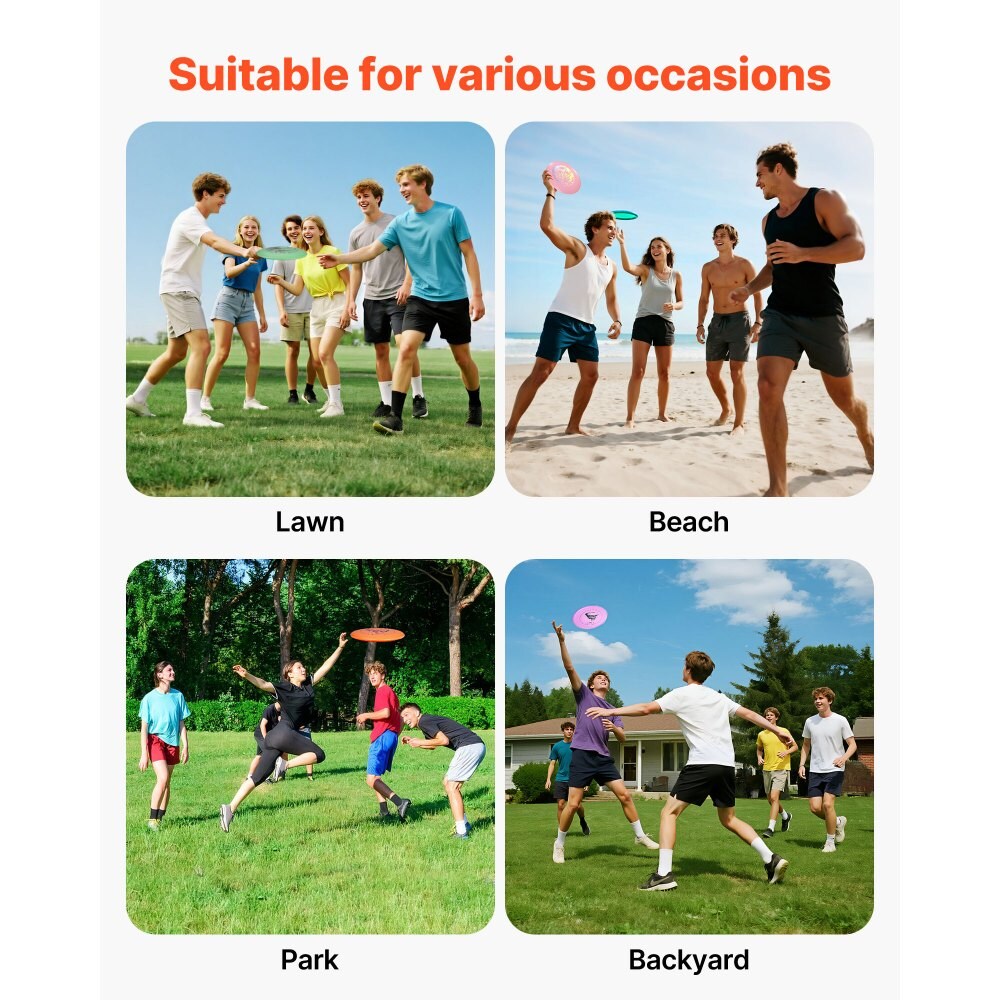 Disc Golf Set 5 Plus 1 Premium TPE Discs with Driver Mid Range