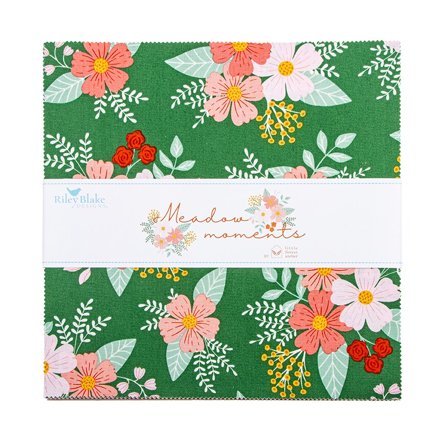 Meadow Moments 10" Square Pack (Layer Cake / 10" Stacker) by Little Forest Atelier for Riley Blake (10-17230-42)
