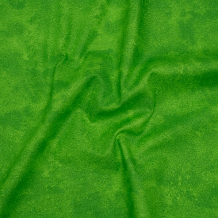 1 Yard Printed Quilting Cotton Kelly Green Fresco Texture Toscana Collection Green Fabric
