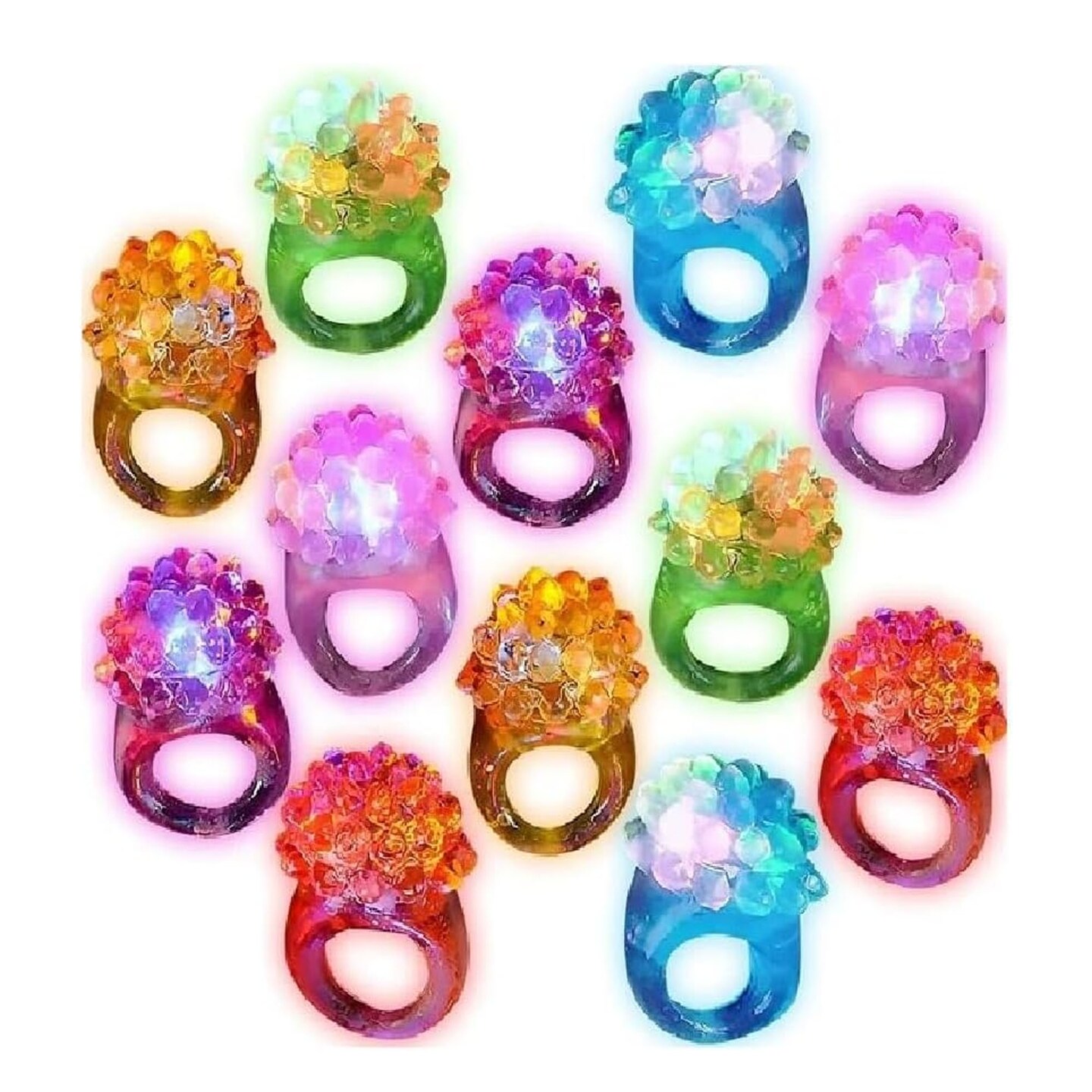 Flashing Grape Ring Assortment 24 Ct