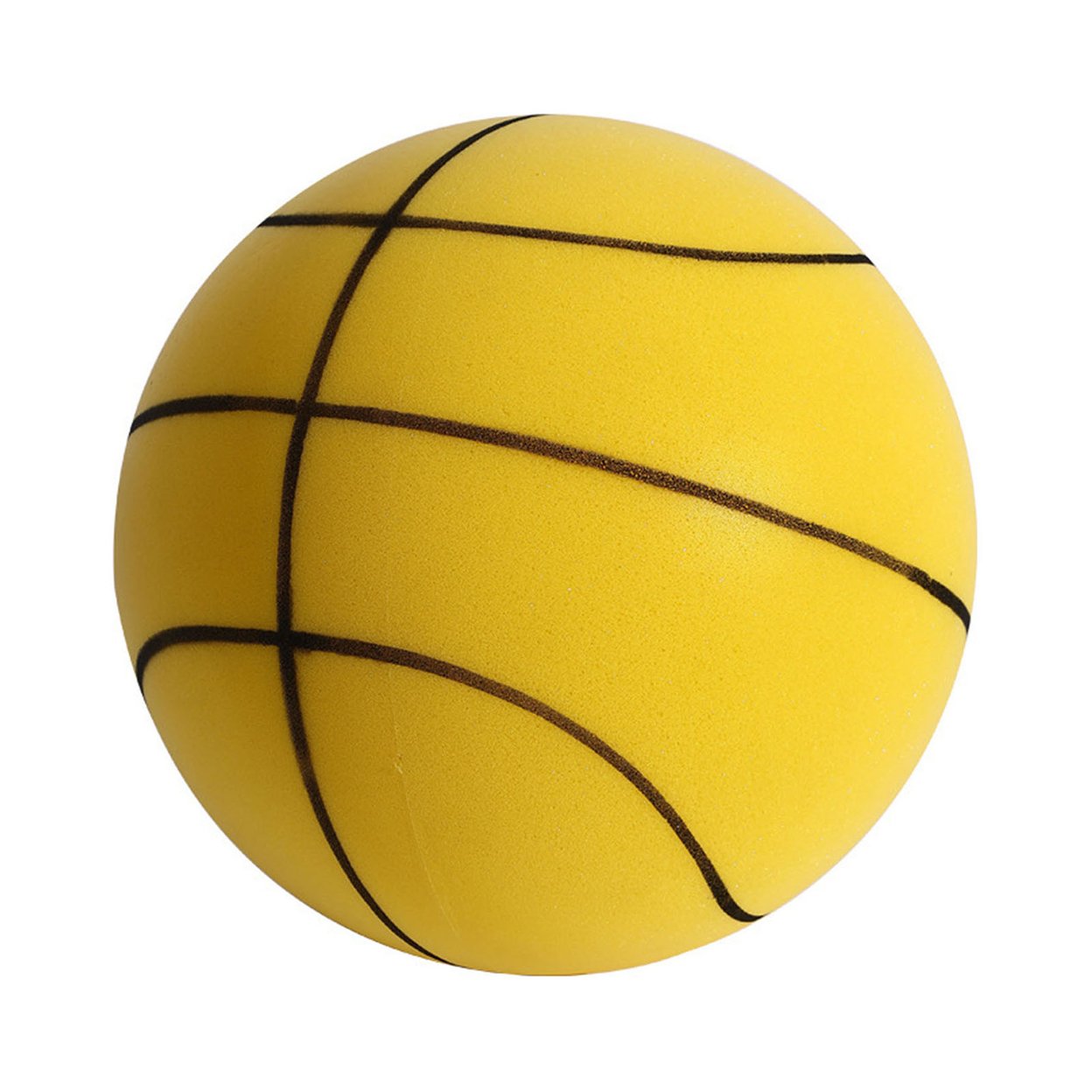Indoor Silent Basketball High Rebound Low Noise Kids Dribbling Training Uncoated High Density Foam Practice Sports