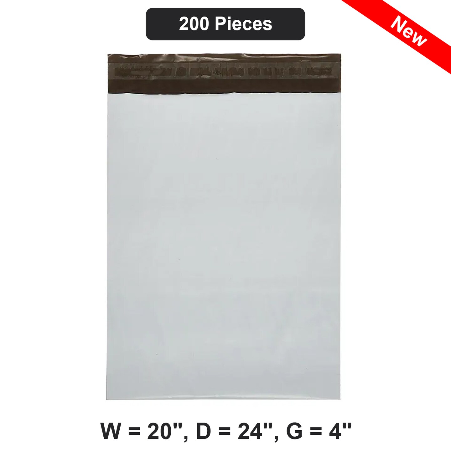 Large Capacity Gusseted Mailers 20&#x22; x 24&#x22; x 4&#x22;