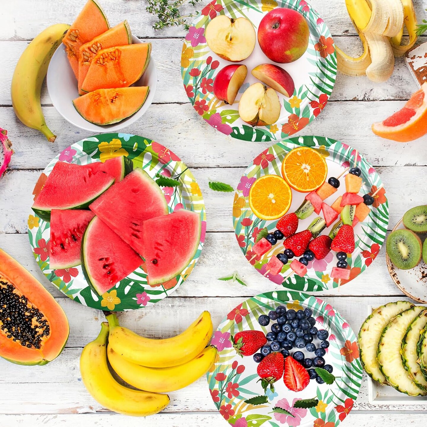 Tropical Luau Party Supplies Kit for 20 - Aloha Hawaiian Party Decorations