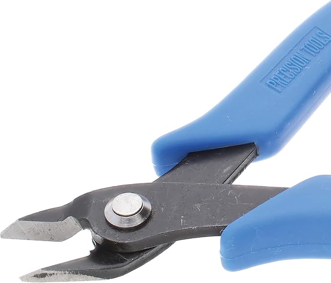 The Beadsmith Heavy Duty Side Cutter with Blue Comfort Grip Handle and no Spring, Tool for Jewelry Making, Electronics or Micro Mechanics