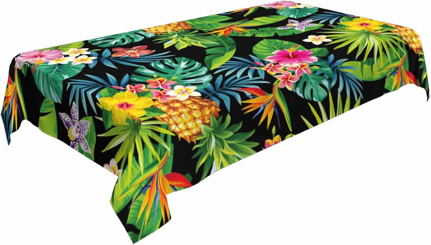 Pineapples Decorative Rectangle Tablecloth (60 x 84 Inch 6-8 Seats)