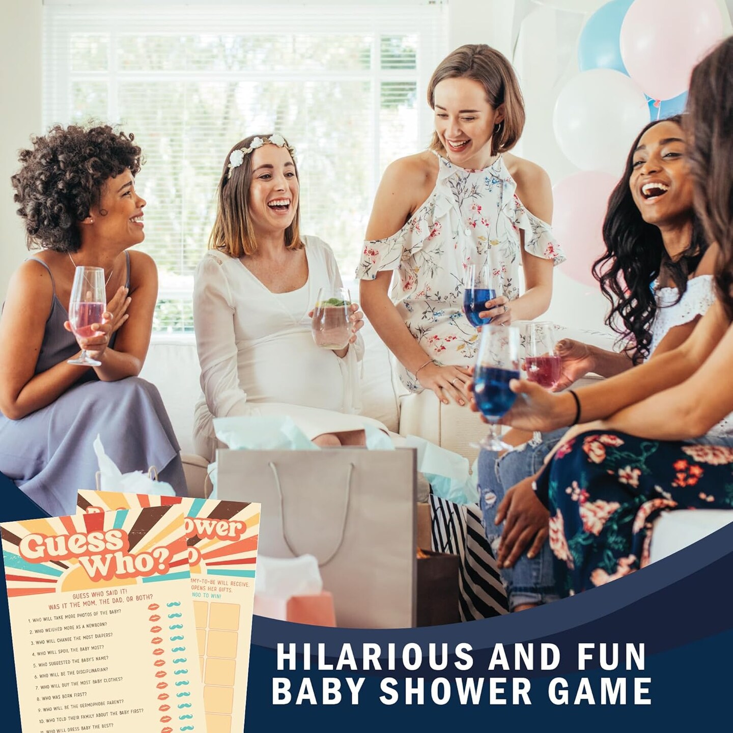 Here Comes The Son Baby Shower Games – 50 Pack Boy Baby Shower Activities