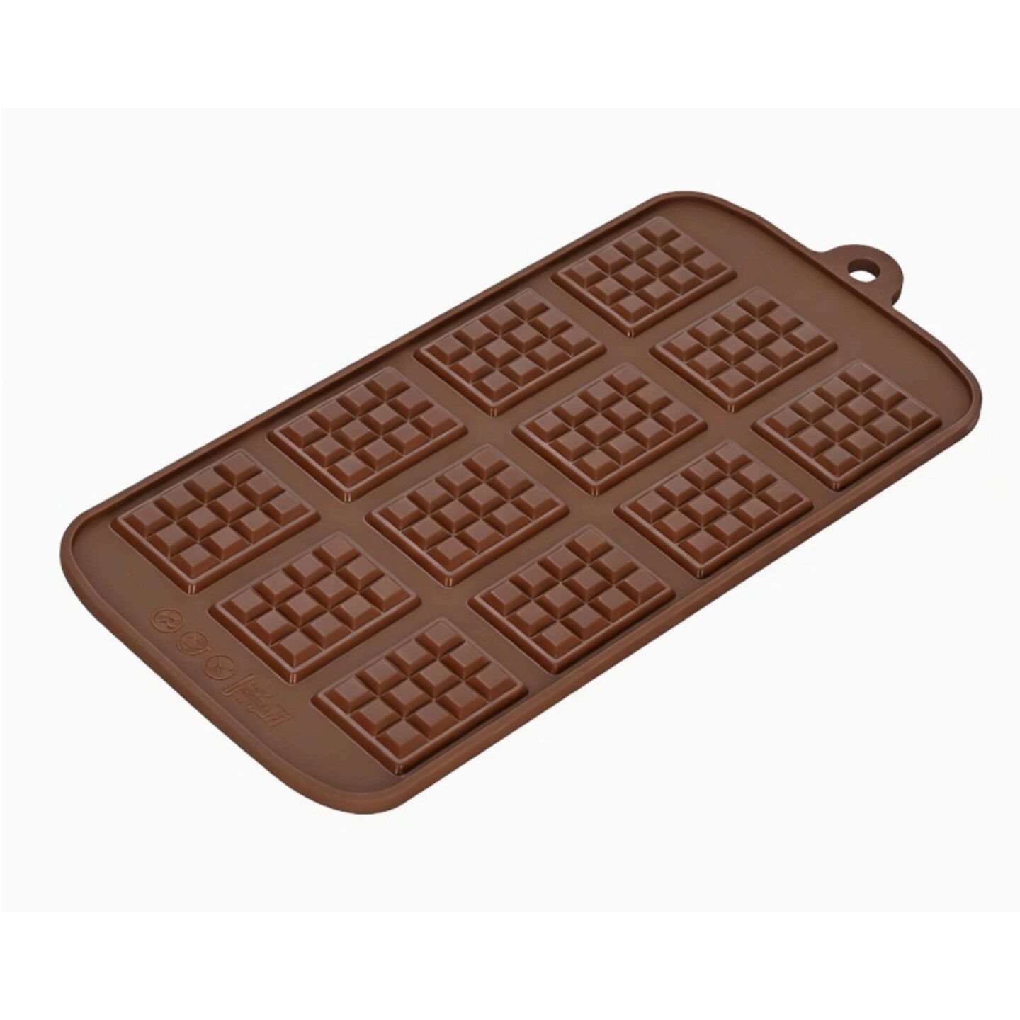 Kitcheniva Silicone Mini Chocolate Bar Mold (4.2 x 8.9 Inch) - Makes 12 Mini Chocolate Bars, Bar Size (1.1 x 1.5 Inch)