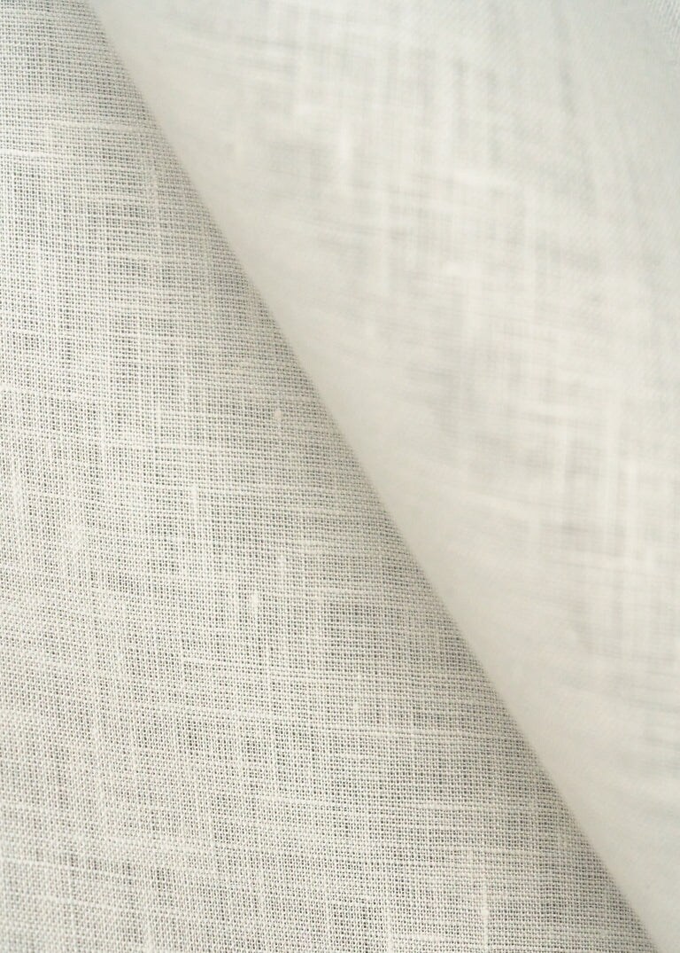 1 Yard Ivory Linen Fabric Lightweight Flat Solid 58 Inches Wide for Dyeing and Sewing