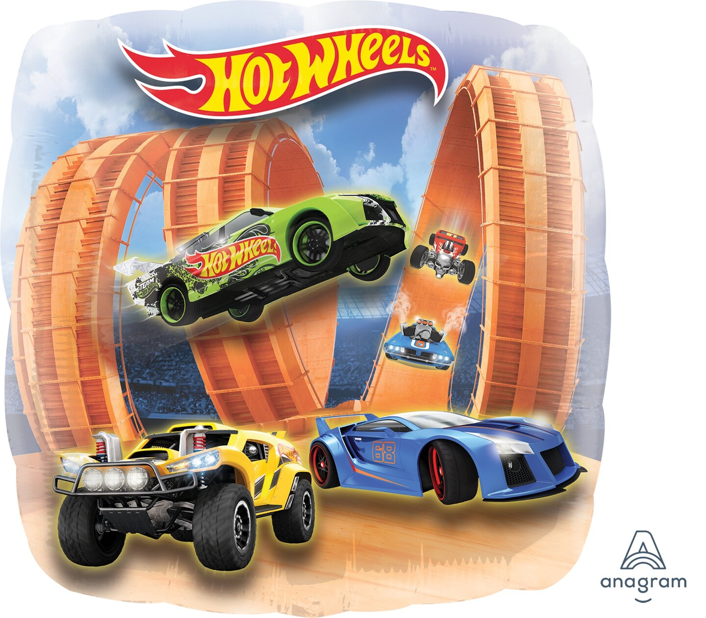 Hot Wheels Wild Racer 28&#x22; Foil Balloon