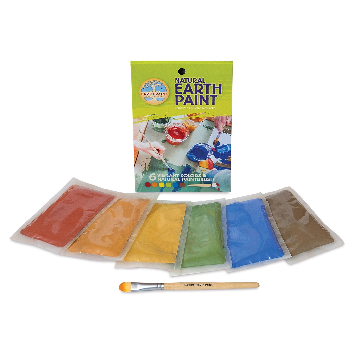 Natural Earth Paint Tempera Paint Powders - Petite Set of 6, Assorted Colors, 3 oz