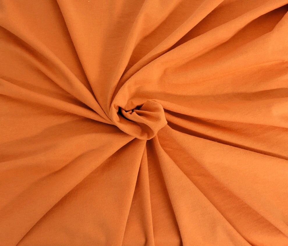 1 Yard Salmon Organic Cotton Jersey Soft Fabric