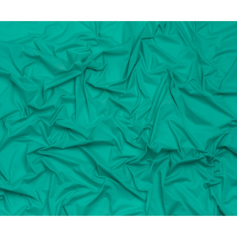 1 Yard Turquoise Cotton Voile Lightweight Sheer Breathable Solid Fabric