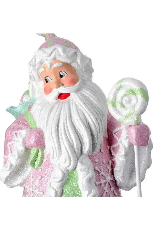 18&#x22; Resin Candylicious Santa: Pastel