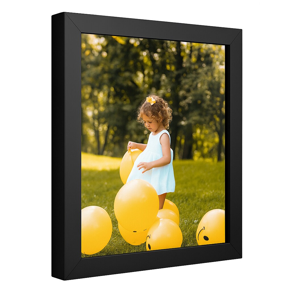 Basic Black 22x39 Poster Frame - Thin .75 inch, Color: Black