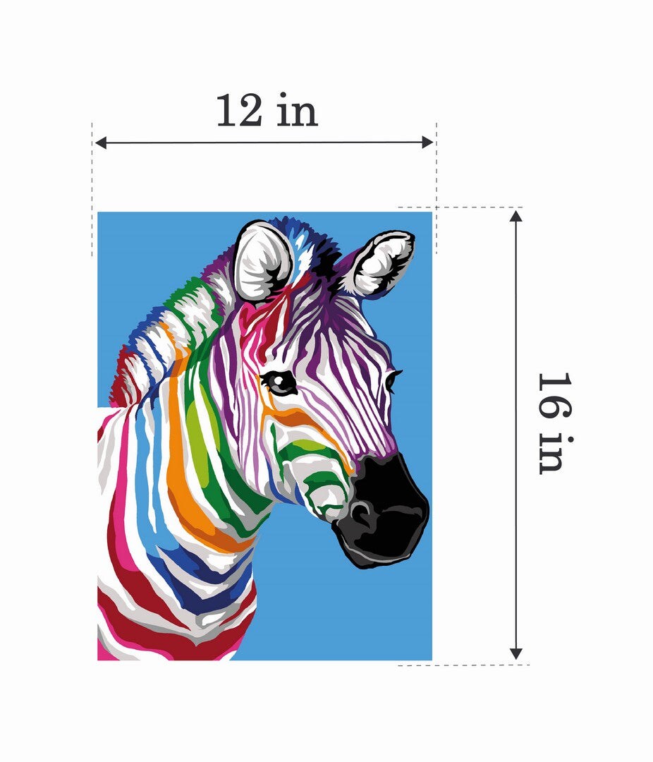 Needlepoint canvas for halfstitch without yarn The Stripes of the Zebra MRC1531439 Margot de Paris Printed Tapestry Canvas