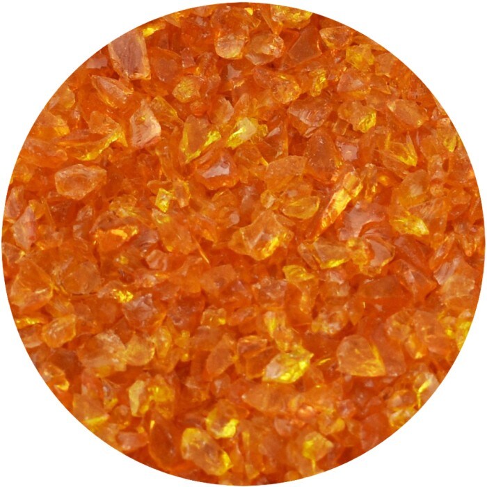 Youghiogheny Glass Frit Orange Medium Transparent 4oz. 96 COE