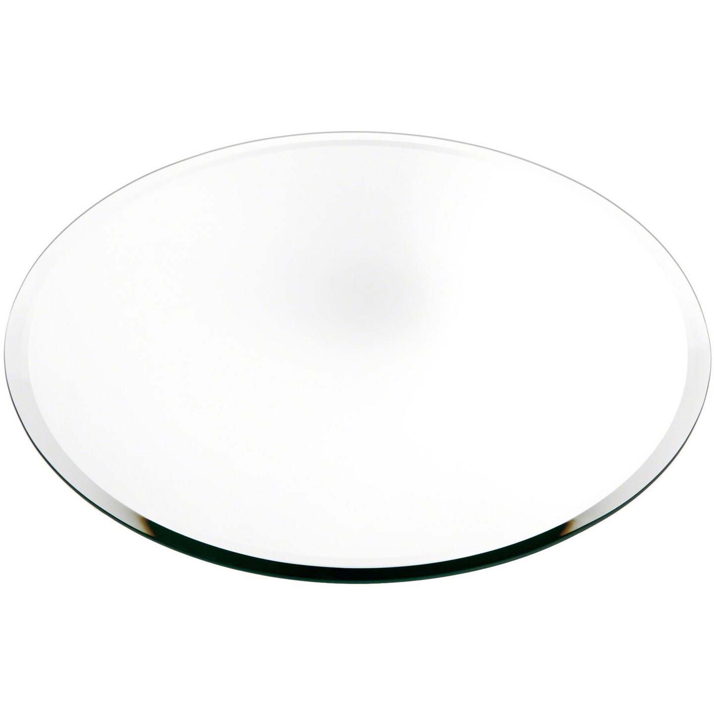 Plymor 14&#x22; Round, 5mm Thick Beveled Glass Mirror Circle