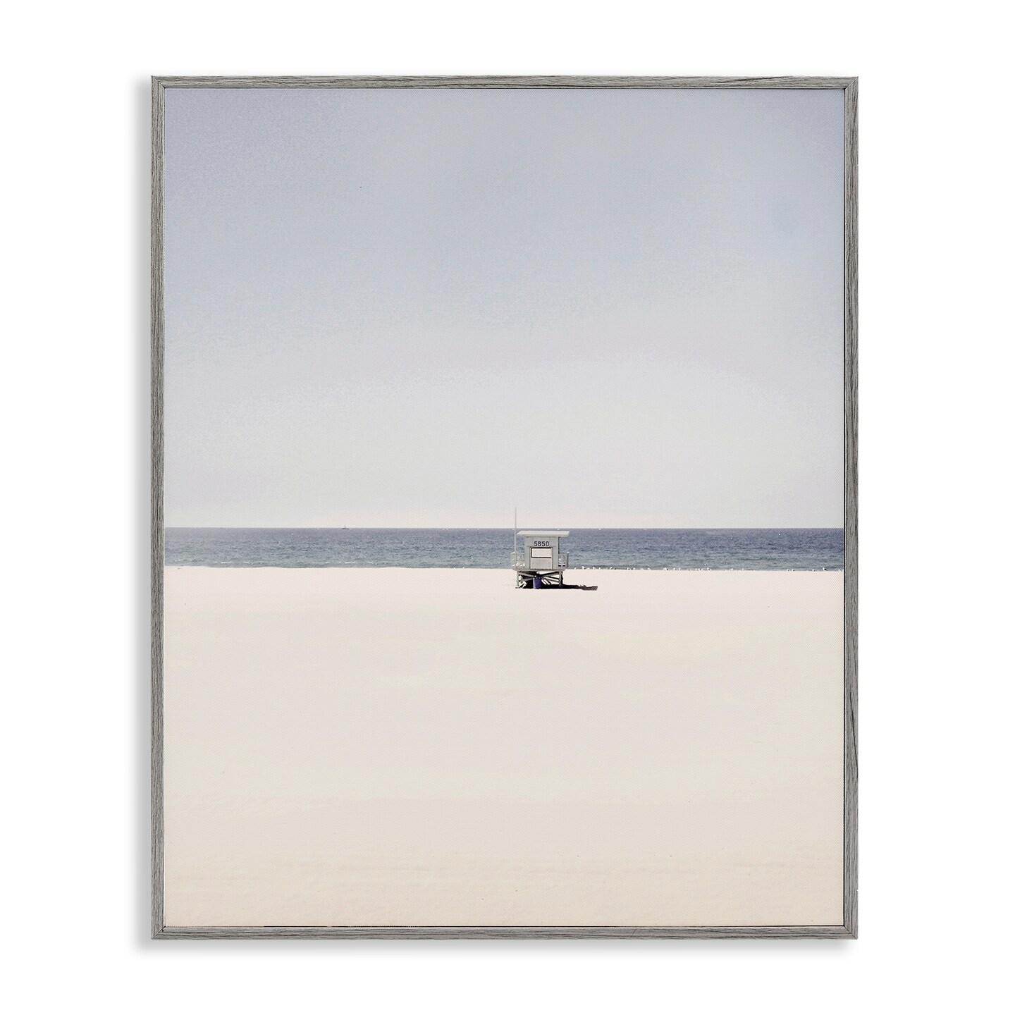 Stupell Industries Distant California Beach Hut Framed Giclee Design by ...