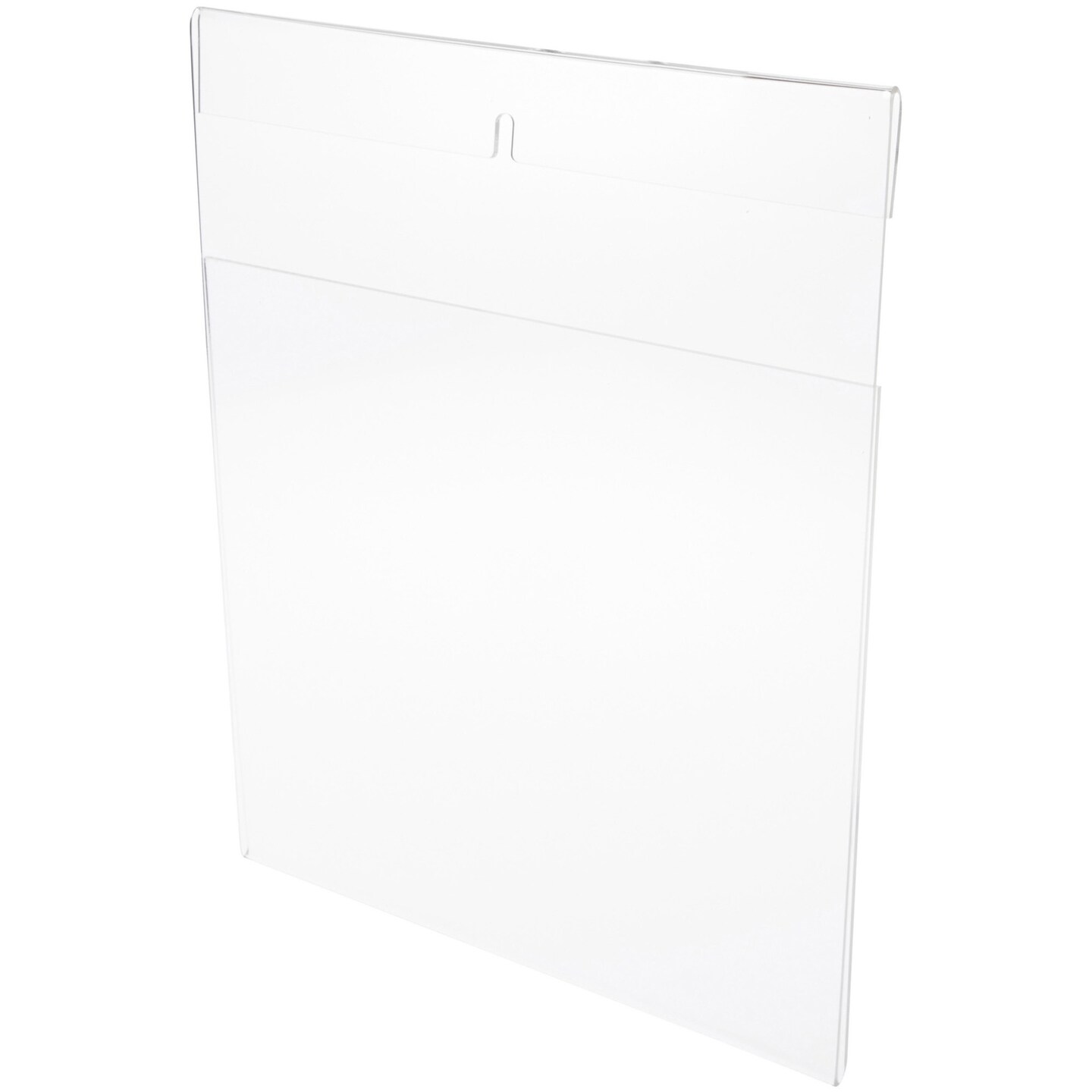 Plymor Clear Acrylic Top-Fold Literature Sign Holder Frame (Wall Mount), 11&#x22; W x 14&#x22; H