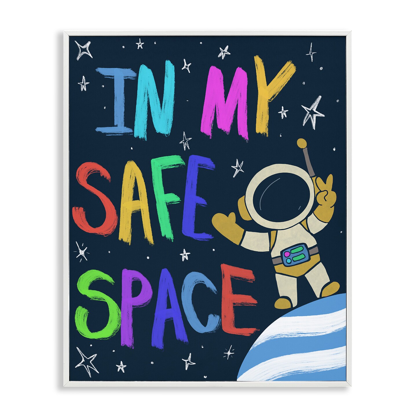 Stupell Industries Comforting In My Safe Space Framed Giclee Design by Chen Alyesh