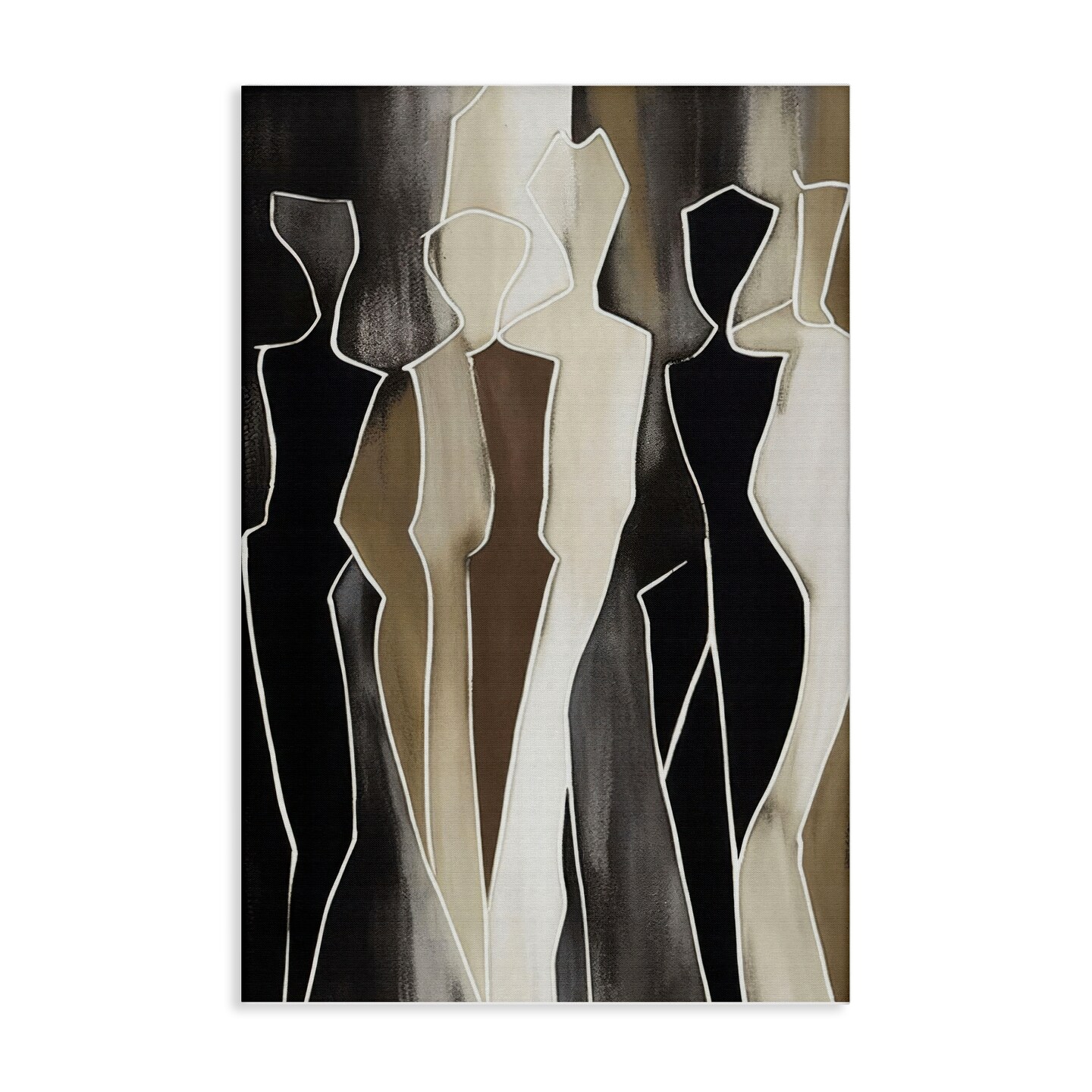 Stupell Industries Earthy People Silhouettes Canvas Design by LSR Creative Studio