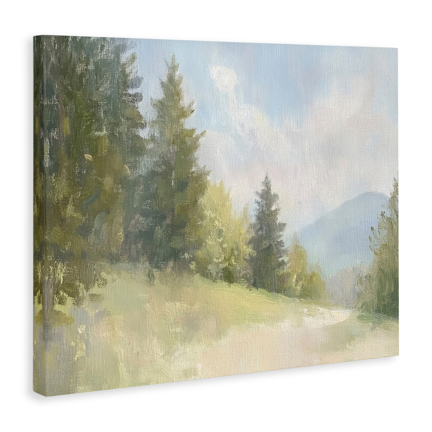 Stupell Industries Meadow Of Green Landscape Canvas Design by Petal Prints Design