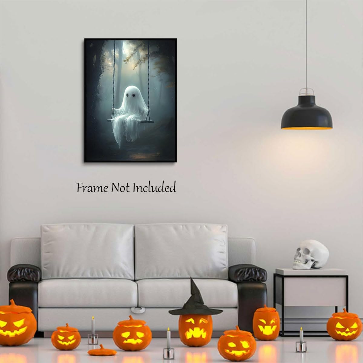 Cute Ghost Canvas Wall Art