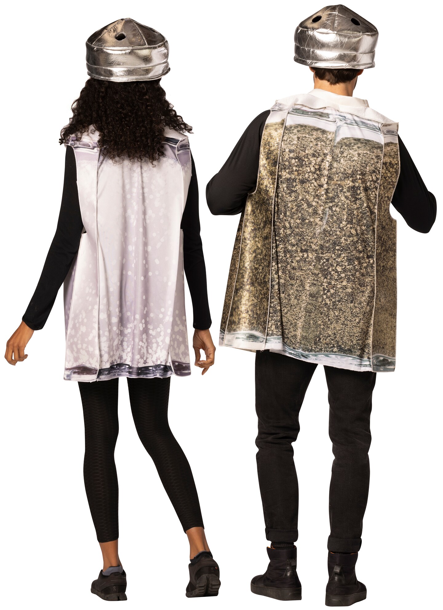 Pepper & Salt Shaker Couple Halloween Costume, Adult One Size