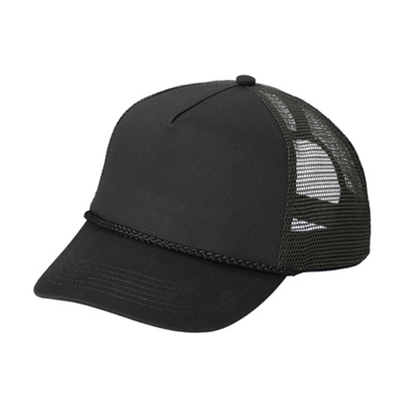 Port Authority&#xAE; 5 Panel Snapback Cap, Structured Mid Profile Hat with Dyed to Match Braid