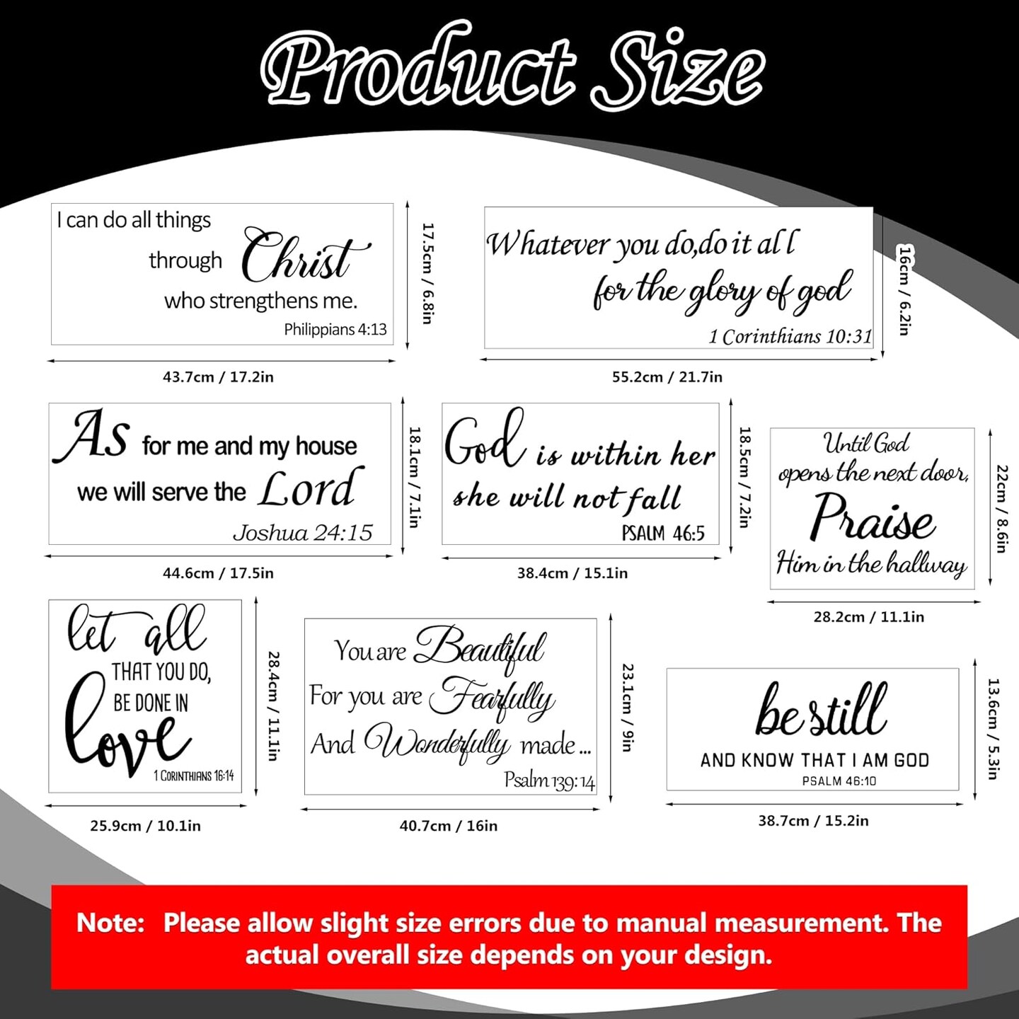 Bible Verse Wall Decals