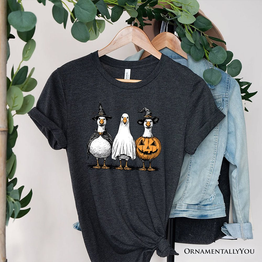 Haunting Honkers Goose T-Shirt, Funny Halloween Costumes Tee