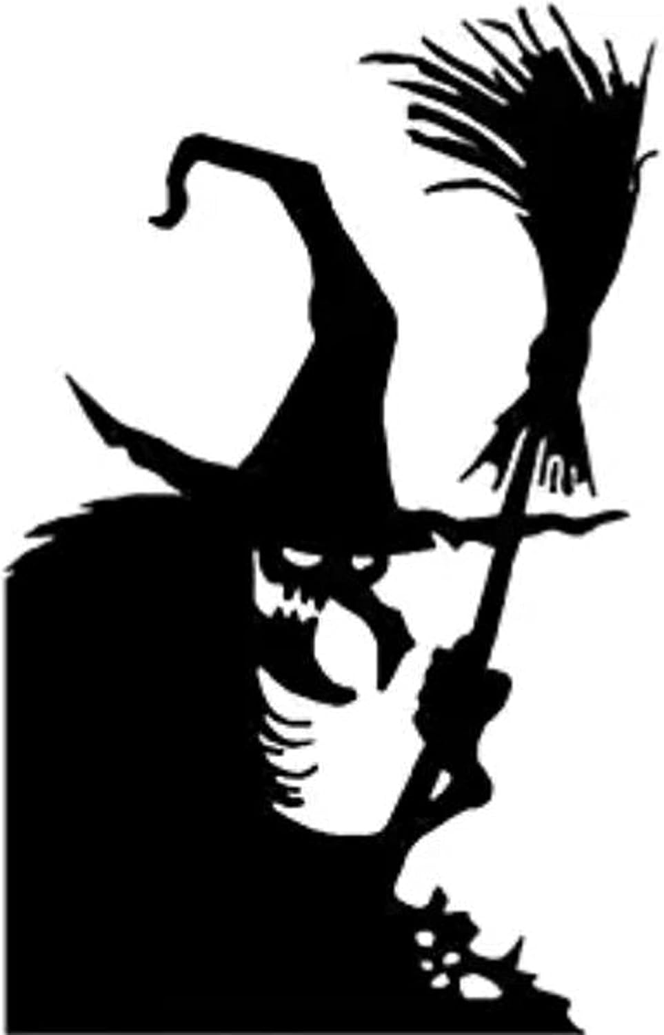 Halloween Giant Witch Window Posters